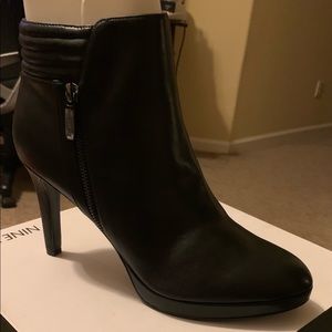Black high heel boots